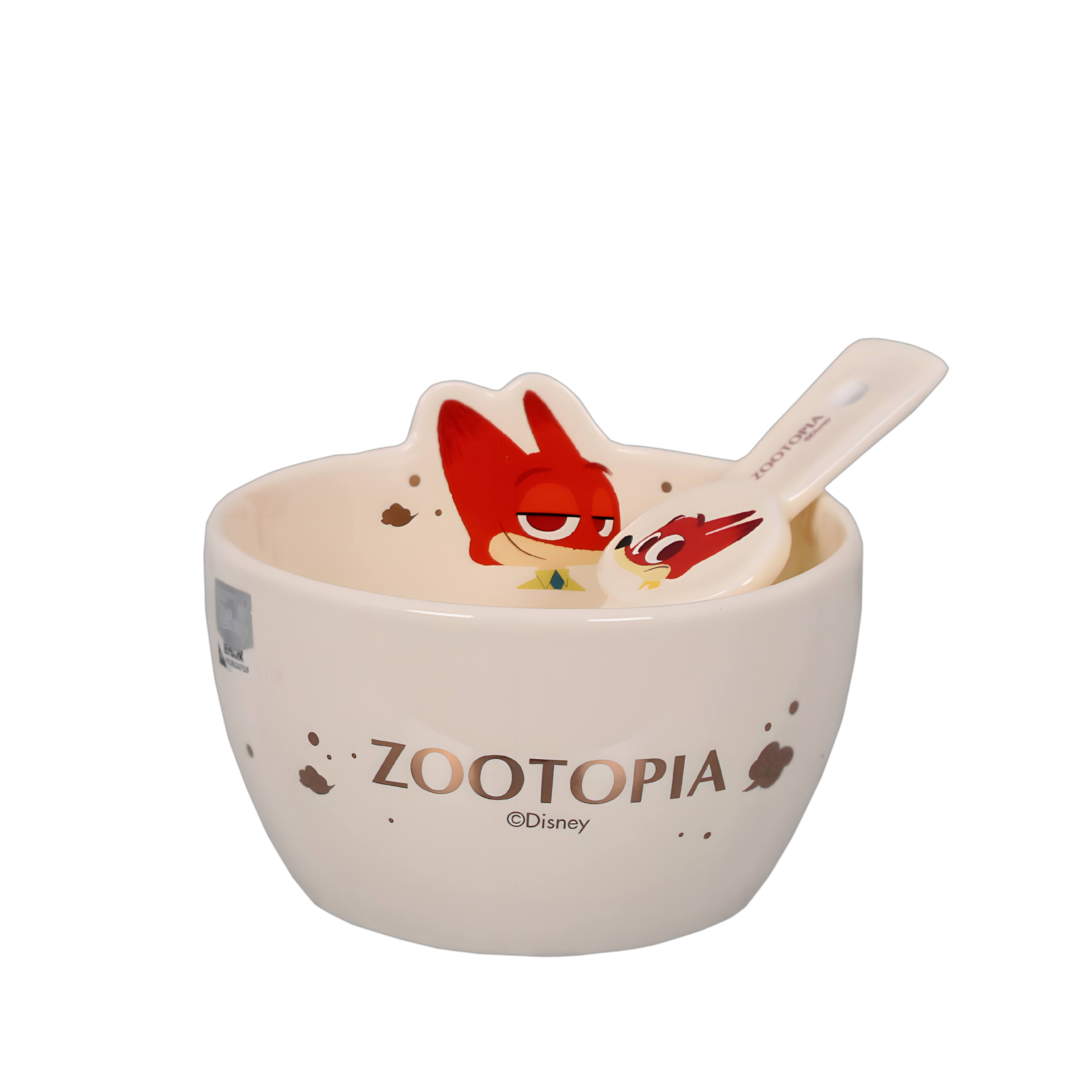 Disney Zootopia Ceramic Bowl and Spoon Set - Kids tableware - Onyx & Bloom