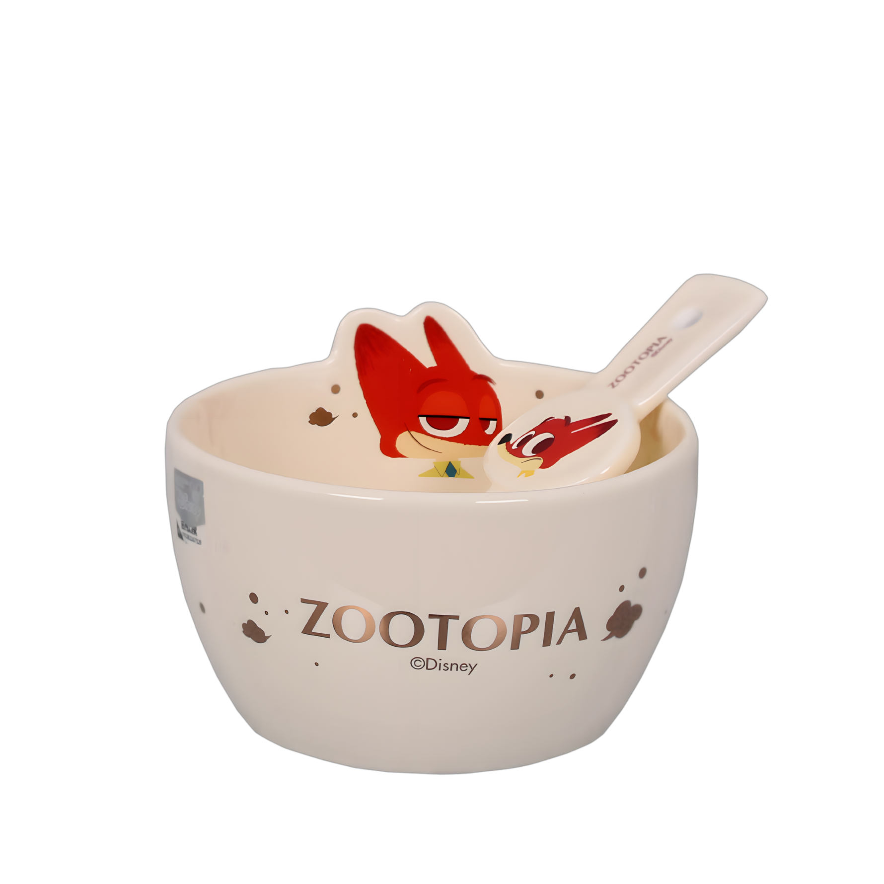 Disney Zootopia Ceramic Bowl and Spoon Set - Kids tableware - Onyx & Bloom