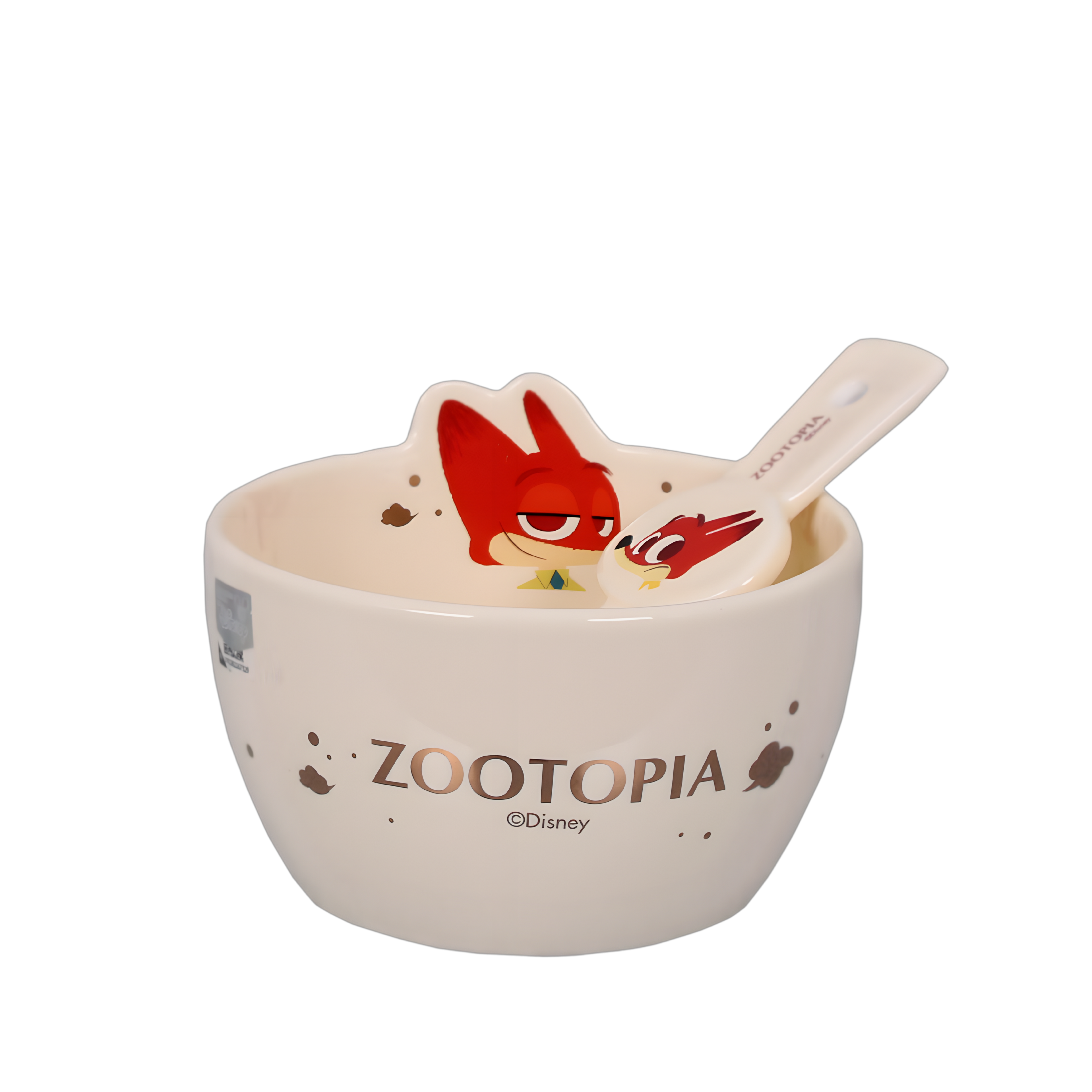 Disney Zootopia Ceramic Bowl & Spoon Set