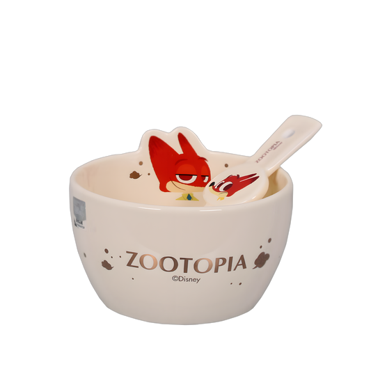 Disney Zootopia Ceramic Bowl & Spoon Set