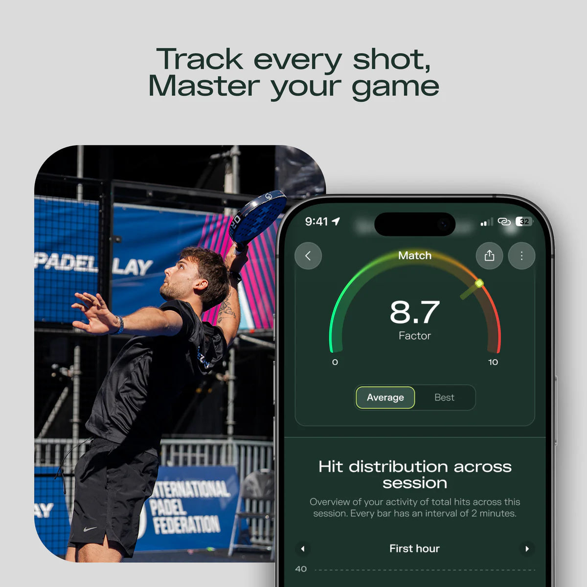 PadelPlay App Player Analysis View - Onyx & Bloom Sports