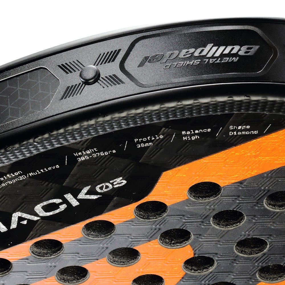 Bullpadel Hack 03 2024 - Official Frame Detail - Onyx & Bloom Sports