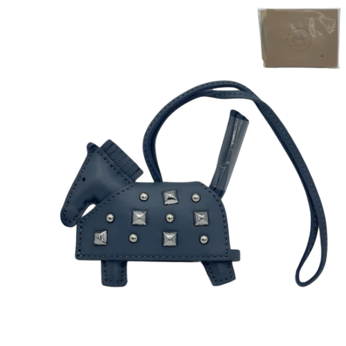 Studded Horse Leather Charm