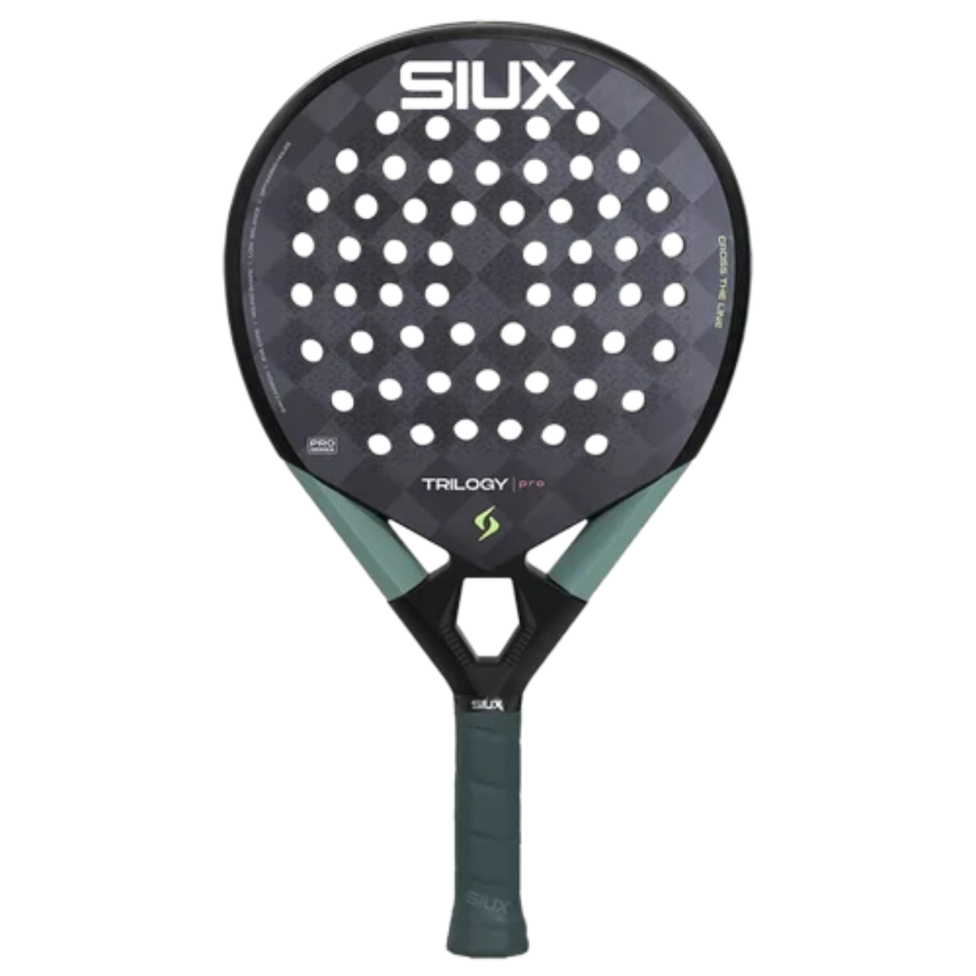 SIUX Trilogy Pro Black FOG 2026 Padel Racket - Professional padel racket - Onyx & Bloom