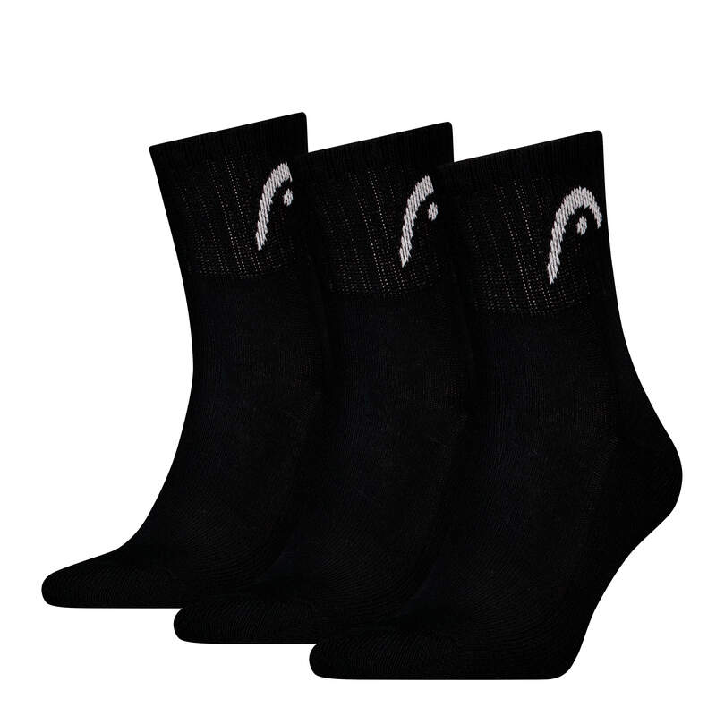 HEAD RacquetSports Club Socks – 3pcs/pack, Short Crew length