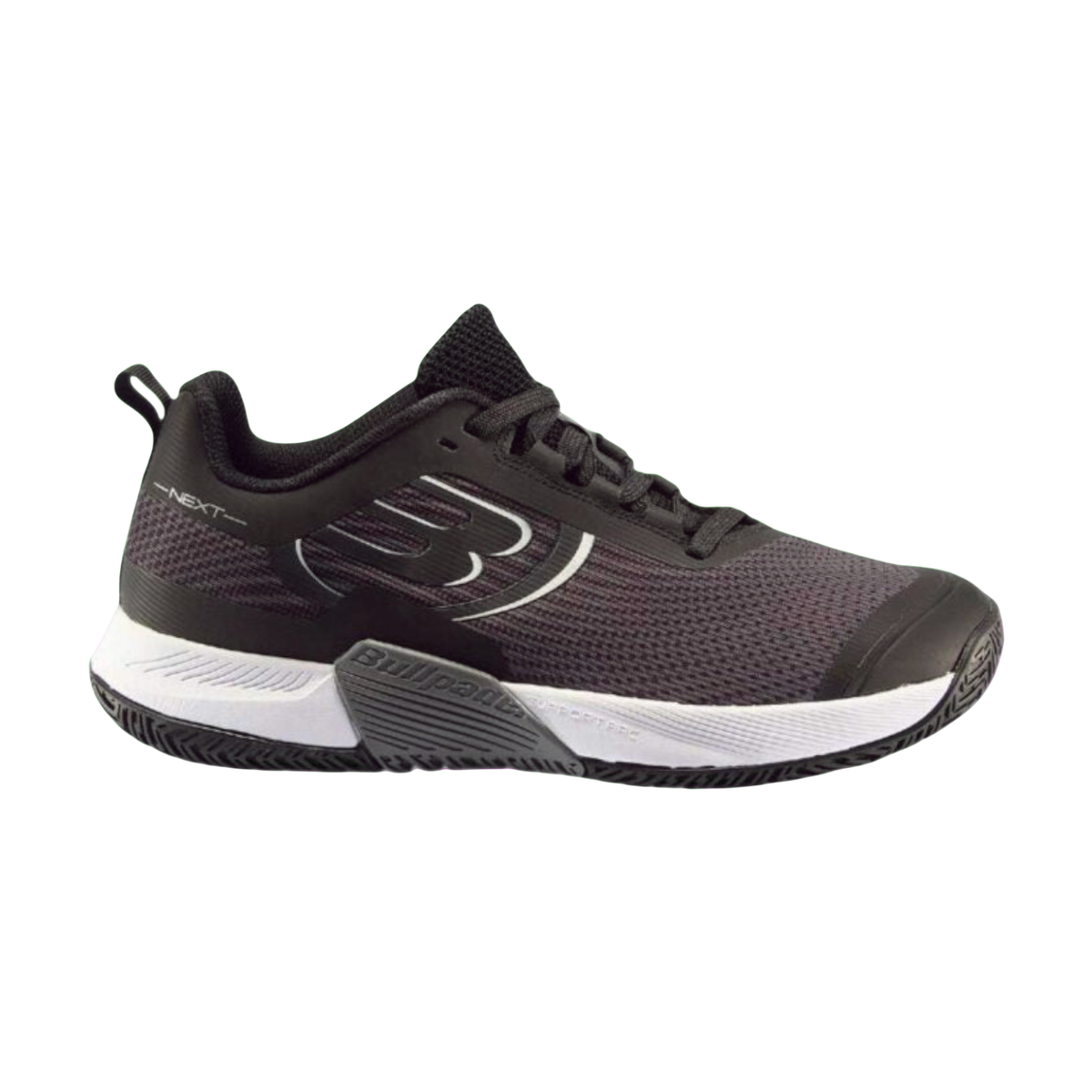 Bullpadel Next Hybrid PRO 22I Black Dark Grey Padel Shoes Main View - Onyx & Bloom Sports