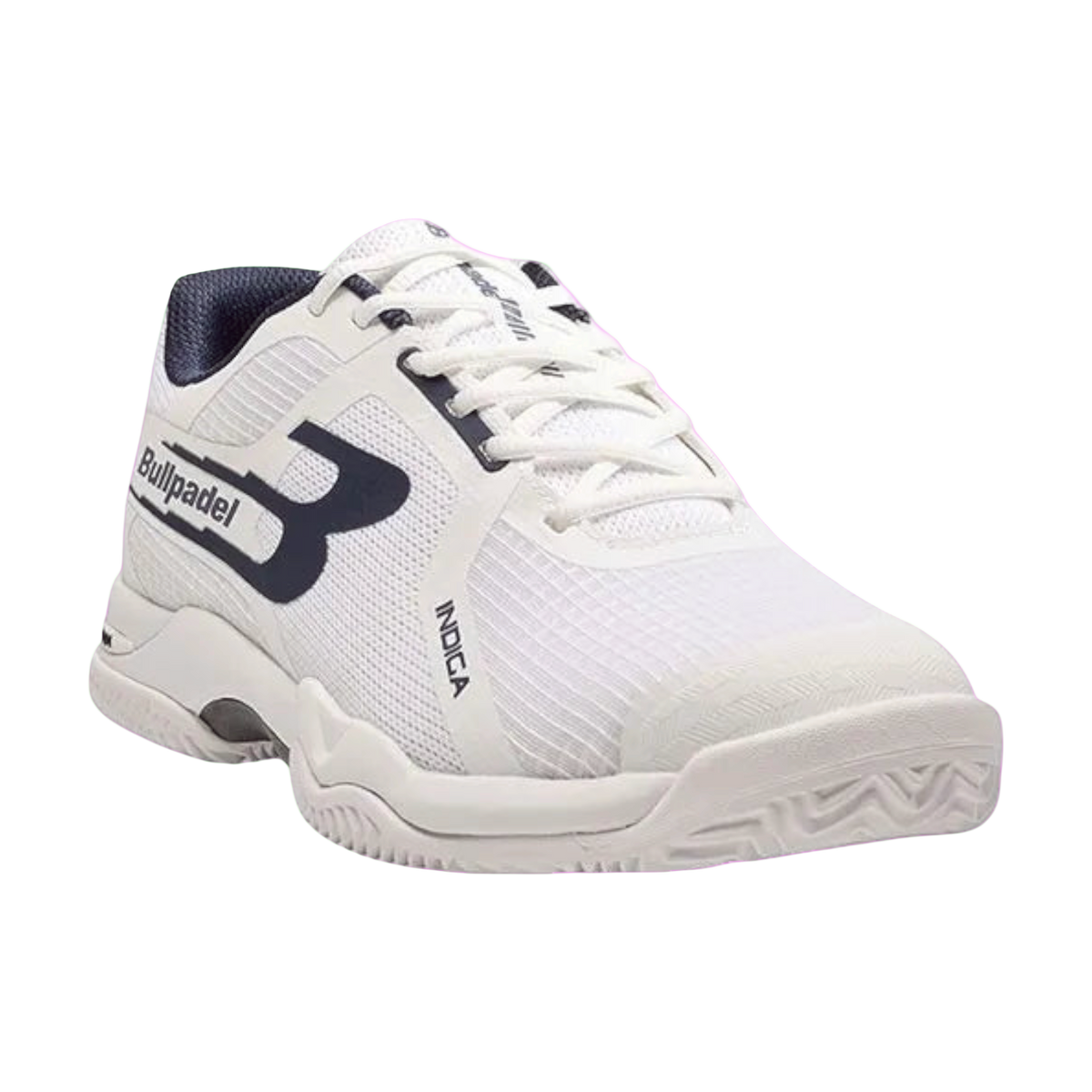 Bullpadel Indiga 26v Padel Shoes White Side View - Onyx & Bloom Sports