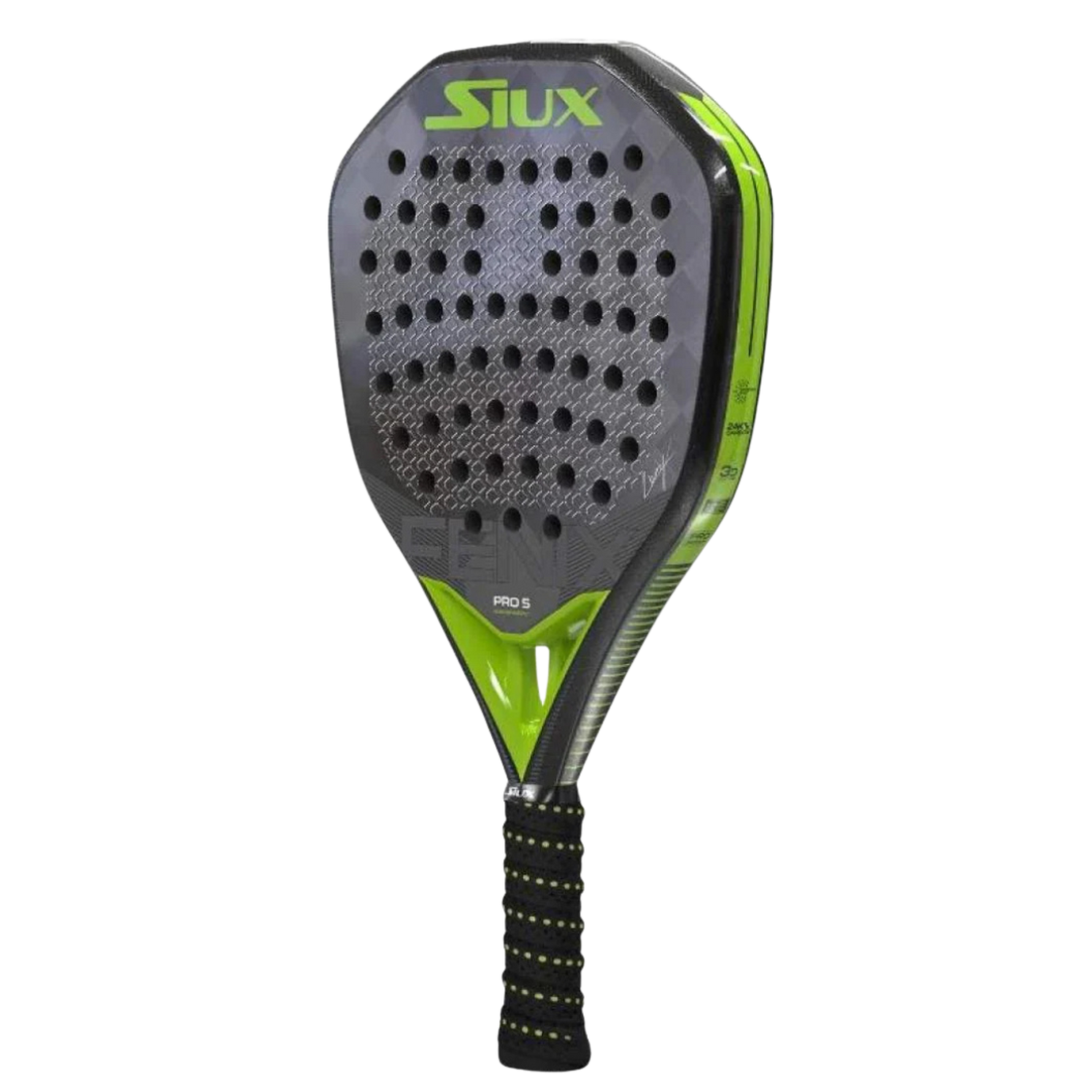 SIUX Fenix Pro 5 LTD Racket detail - Onyx & Bloom Sports