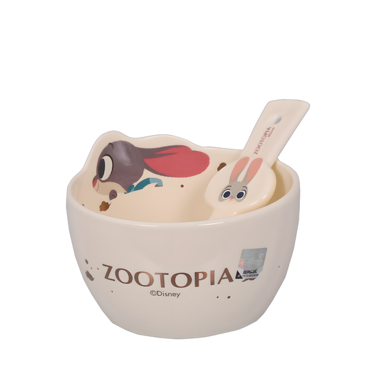 Disney Zootopia Ceramic Bowl & Spoon Set
