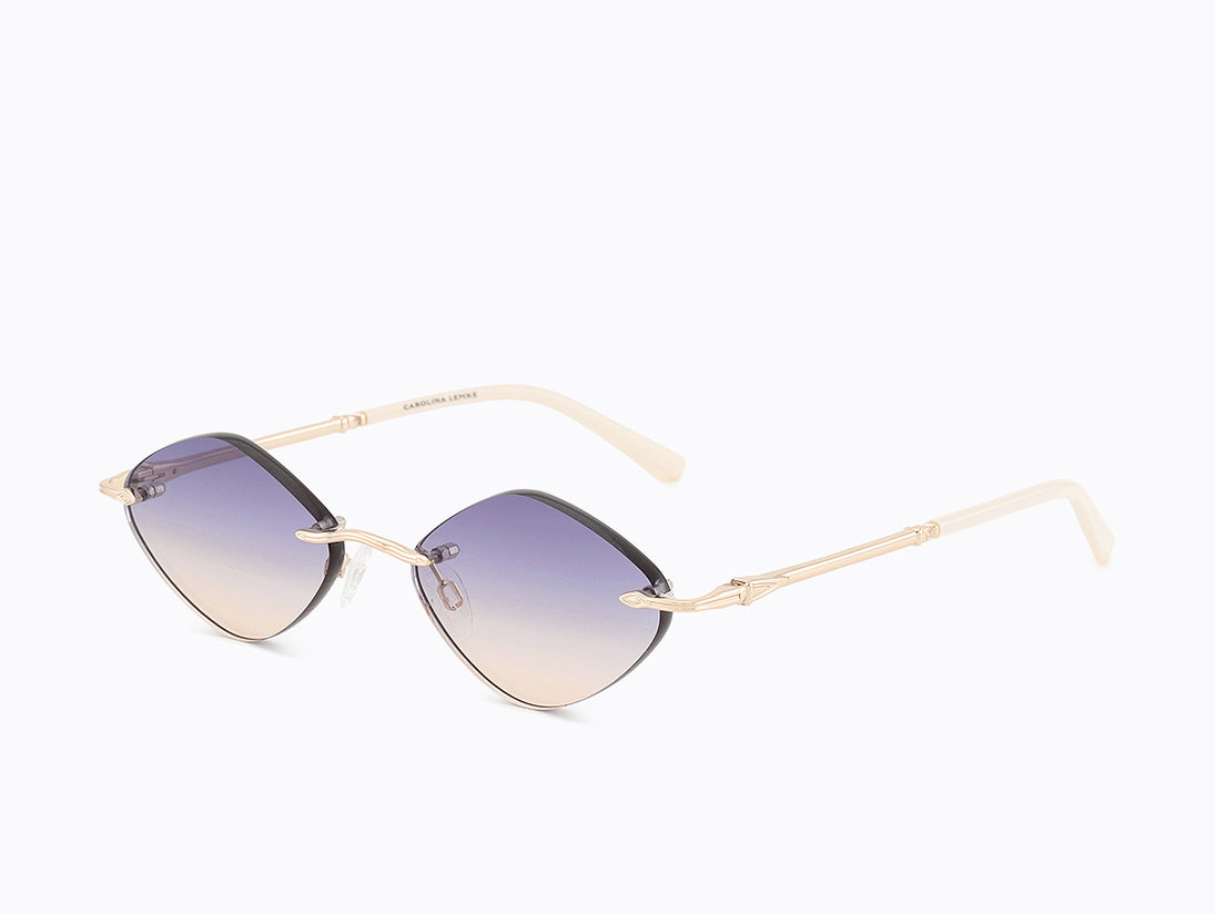 Carolina Lemke Lou Women Sunglasses CL3337-05 Premium Edition Side View - Onyx & Bloom Lifestyle