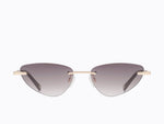 Carolina Lemke Ballet Women Sunglasses CL3810-01 Gold Brown Gradient Front View - Onyx & Bloom Lifestyle