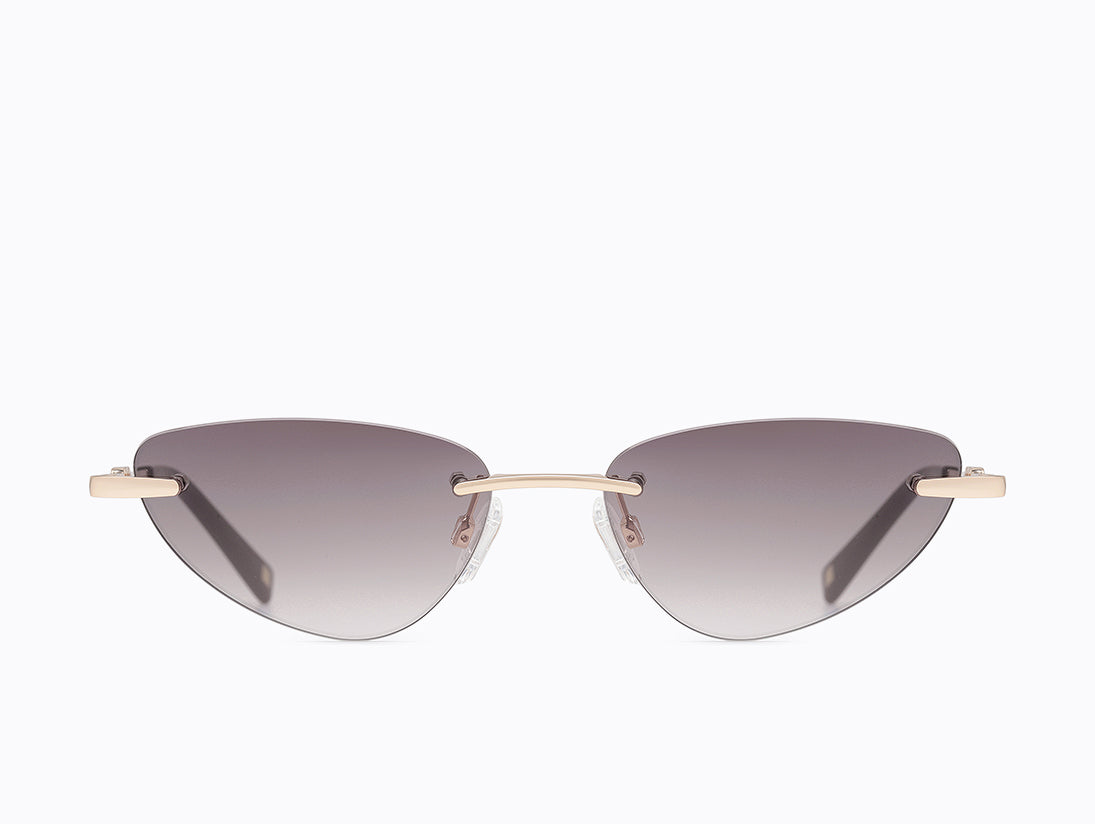 Carolina Lemke Ballet Women Sunglasses CL3810-01 Gold Brown Gradient Front View - Onyx & Bloom Lifestyle