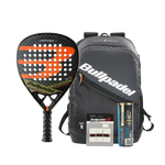 Bullpadel Vertex 03 Padel Bundle - Racket, Backpack, Balls and Overgrips - Onyx & Bloom