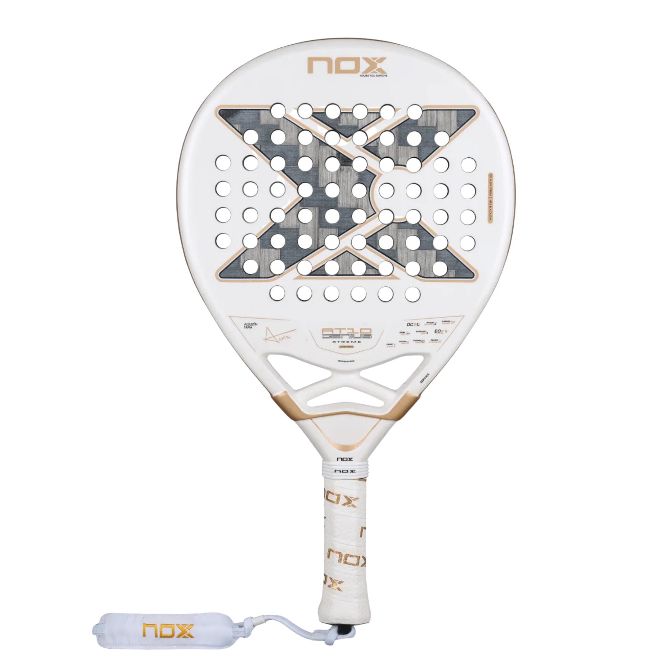 Nox AT10 Genius 12K Alum Xtrem Tapia Padel Racket - Professional padel racket - Onyx & Bloom