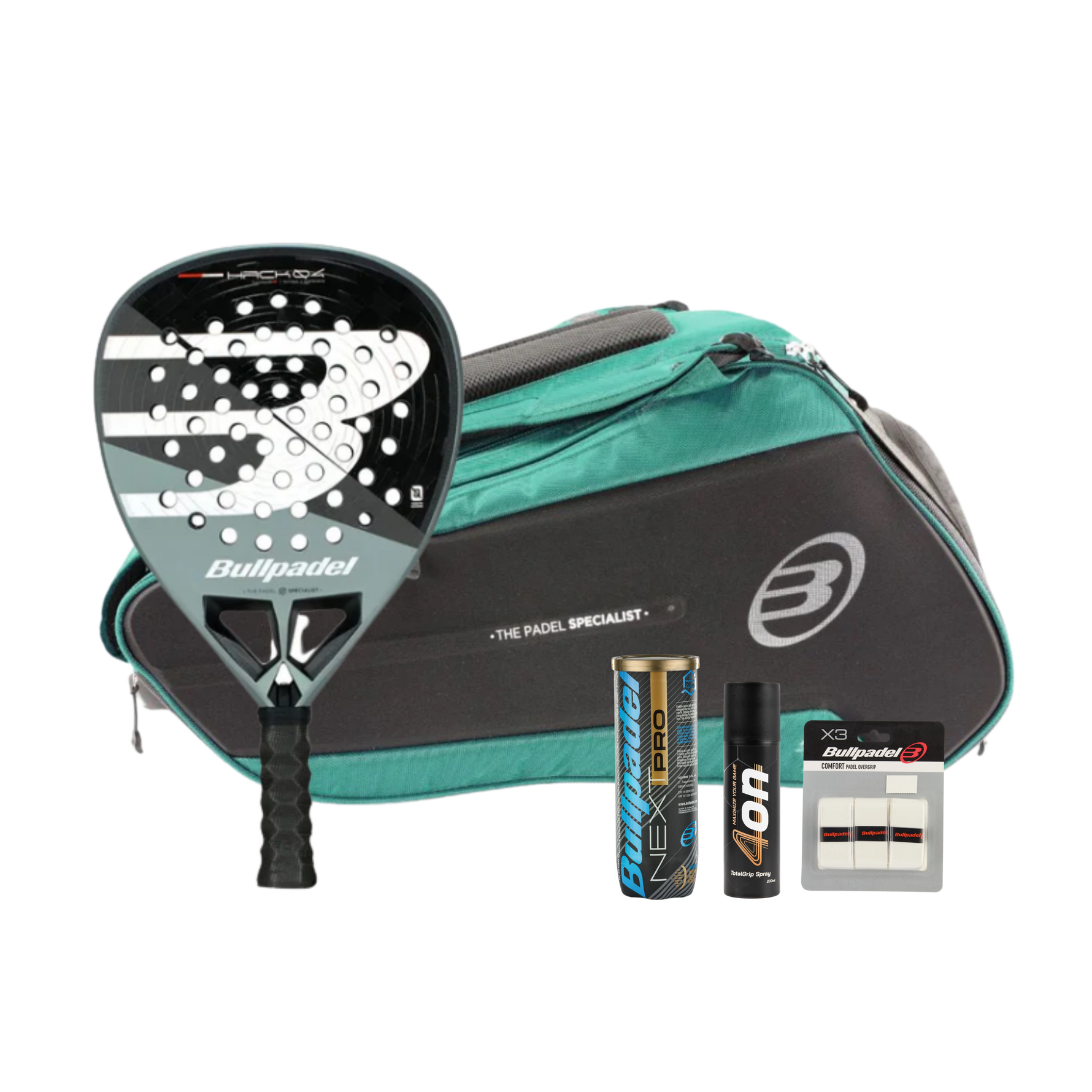 Bullpadel Professional Padel Set Complete Performance Kit - Padel bundle - Onyx & Bloom