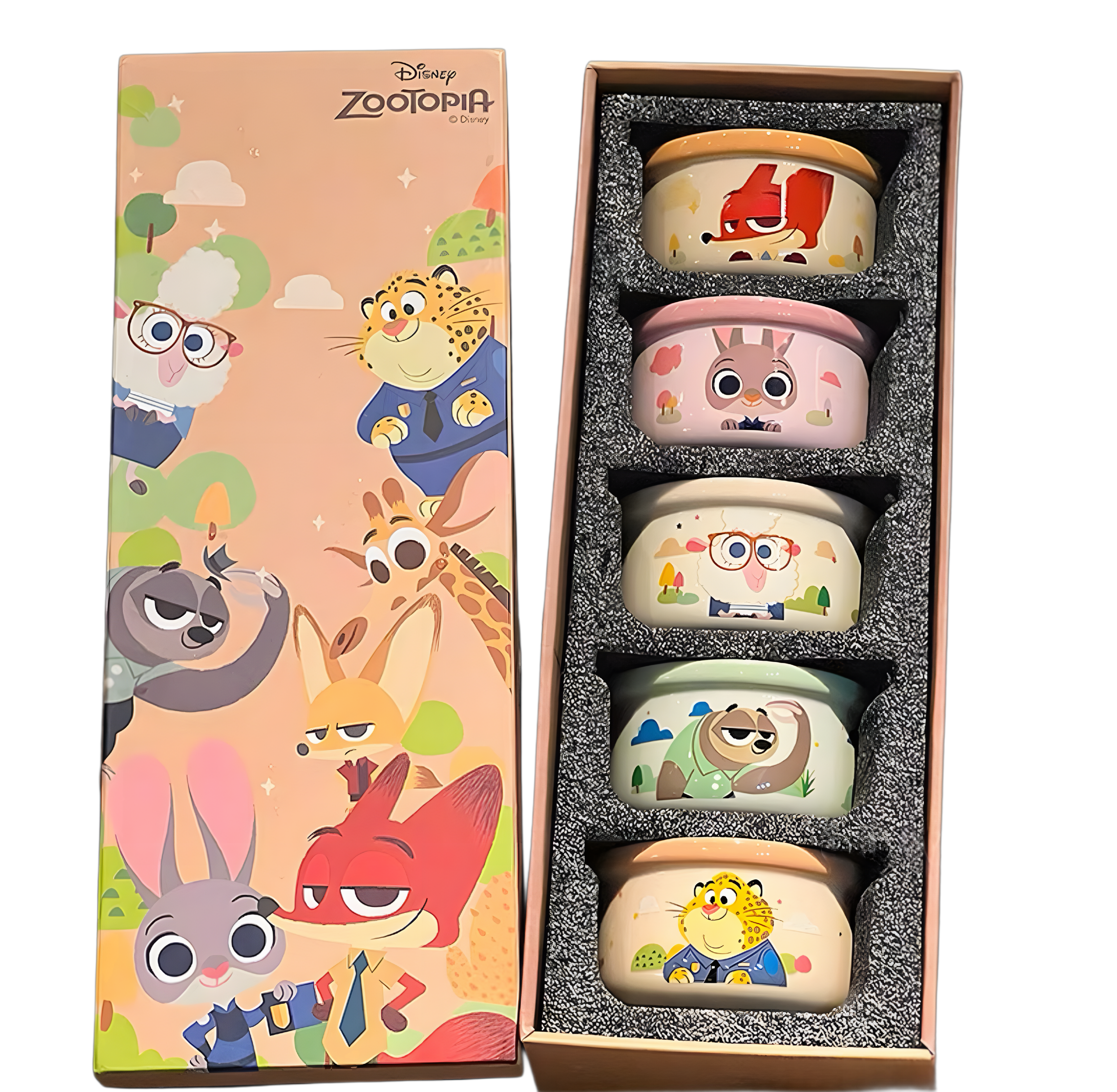 Disney Zootopia Ceramic Bowl Set Five Pcs