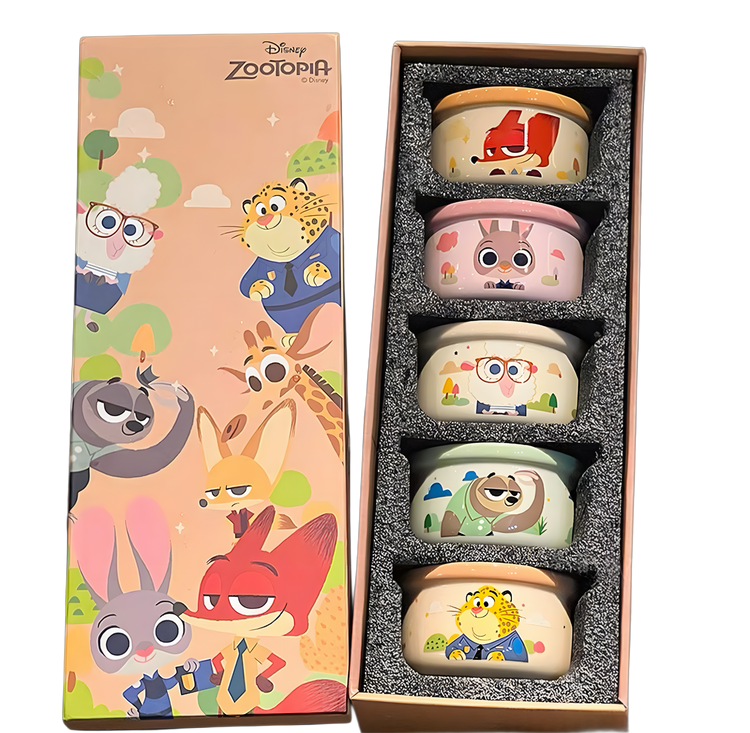 Disney Zootopia Ceramic Bowl Set Five Pcs