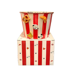 Cute Striped Ceramic Snack Bowl - Lifestyle kitchen accessory - Onyx & Bloom