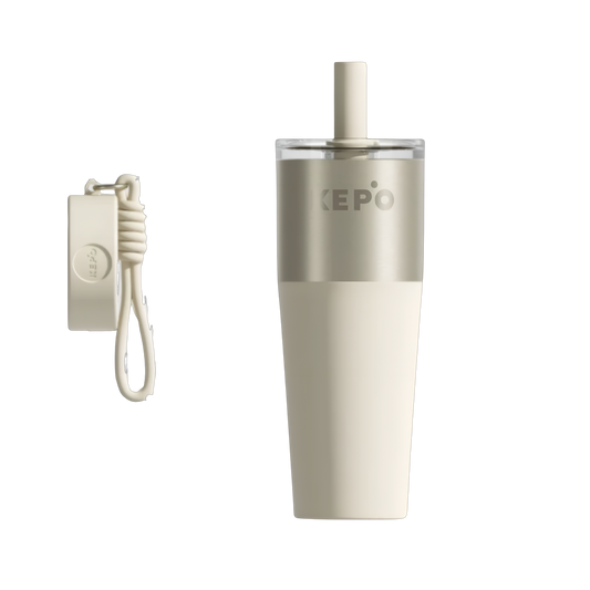 KEPO Stainless Steel Tumbler with Straw and Case