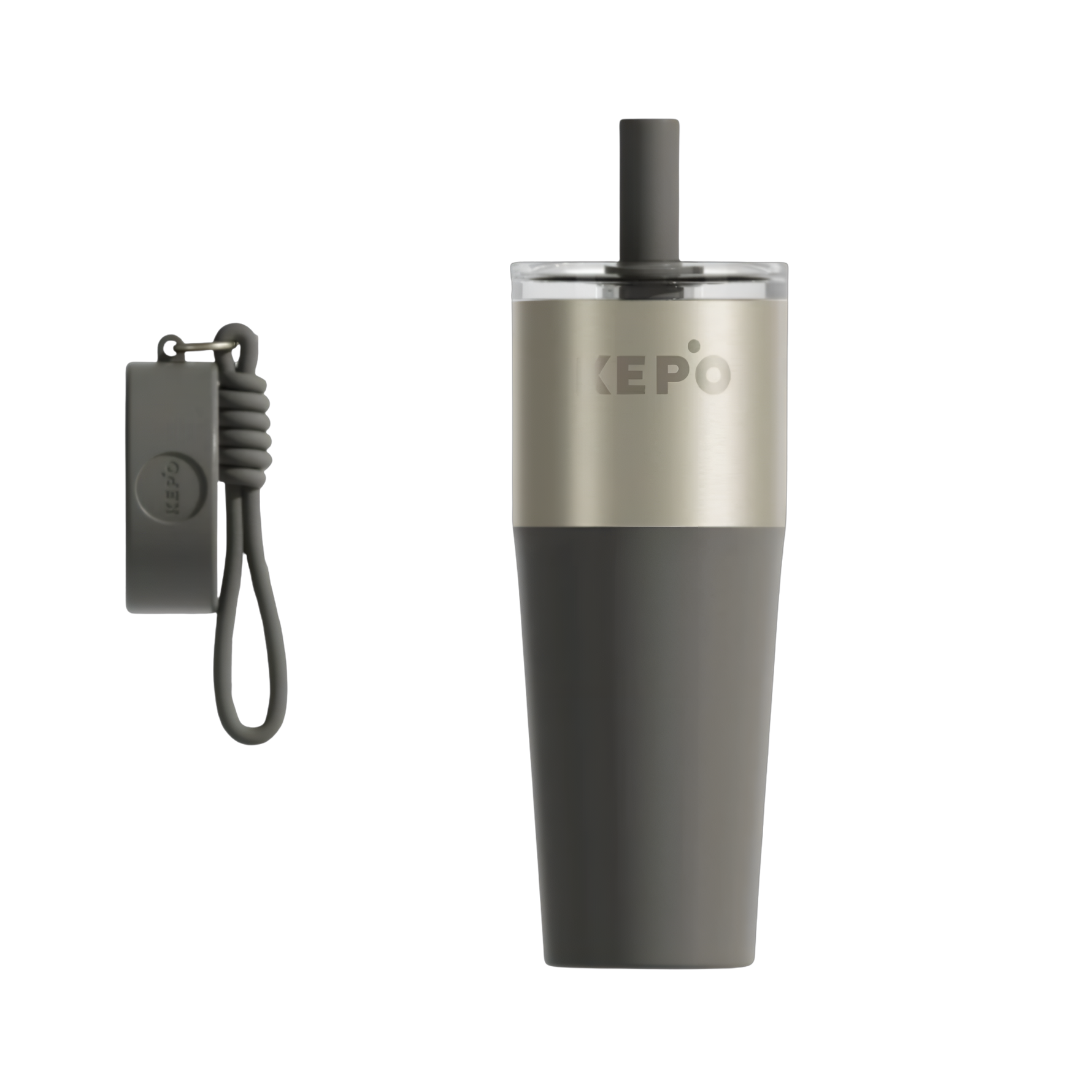KEPO Stainless Steel Tumbler with Straw and Case - Premium fitness drinkware - Onyx & Bloom
