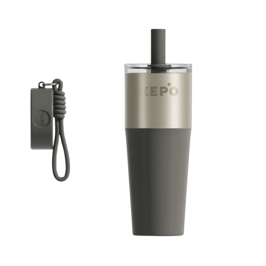KEPO Stainless Steel Tumbler with Straw and Case