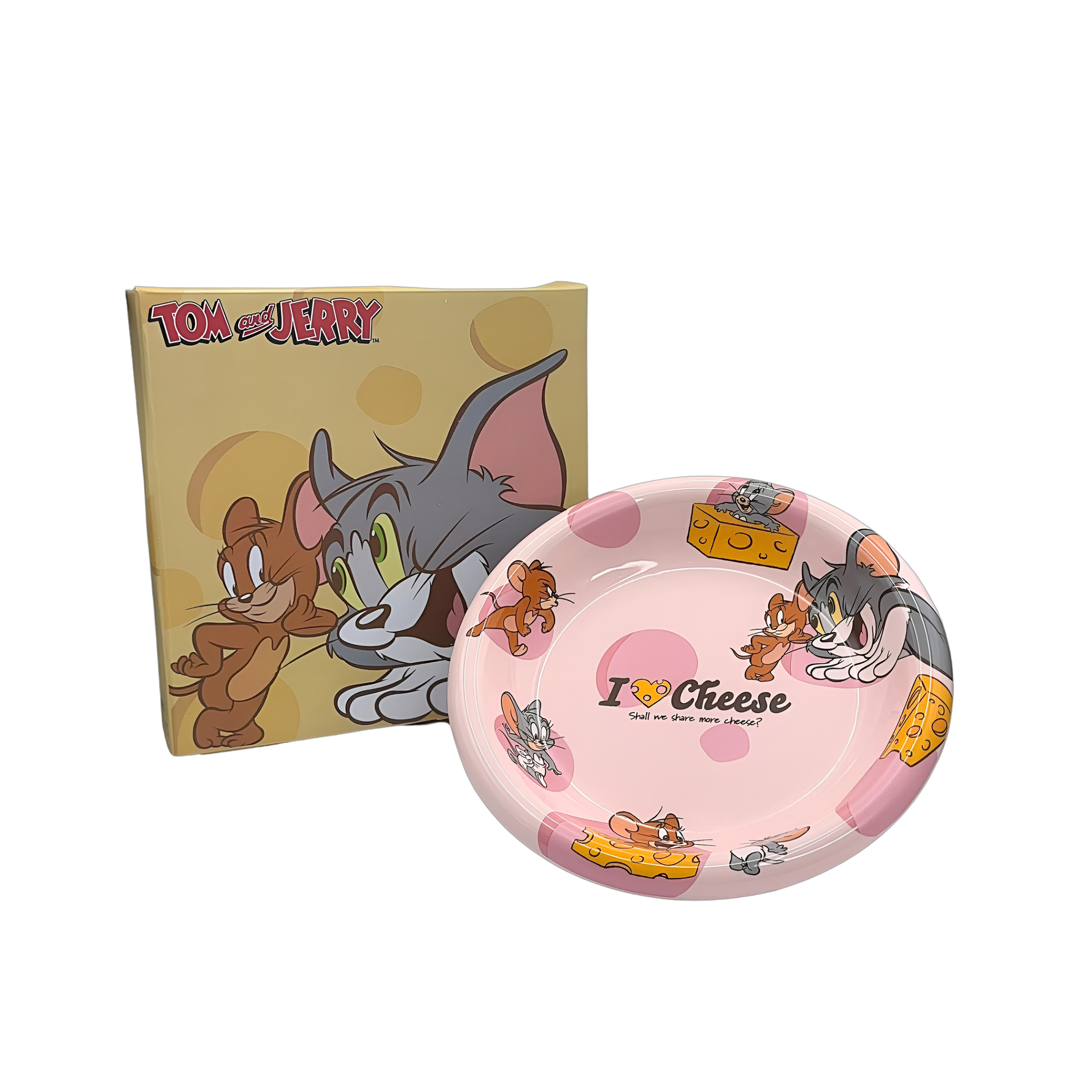 Tom and Jerry Cheese Plate view 2 - Onyx & Bloom Lifestyle