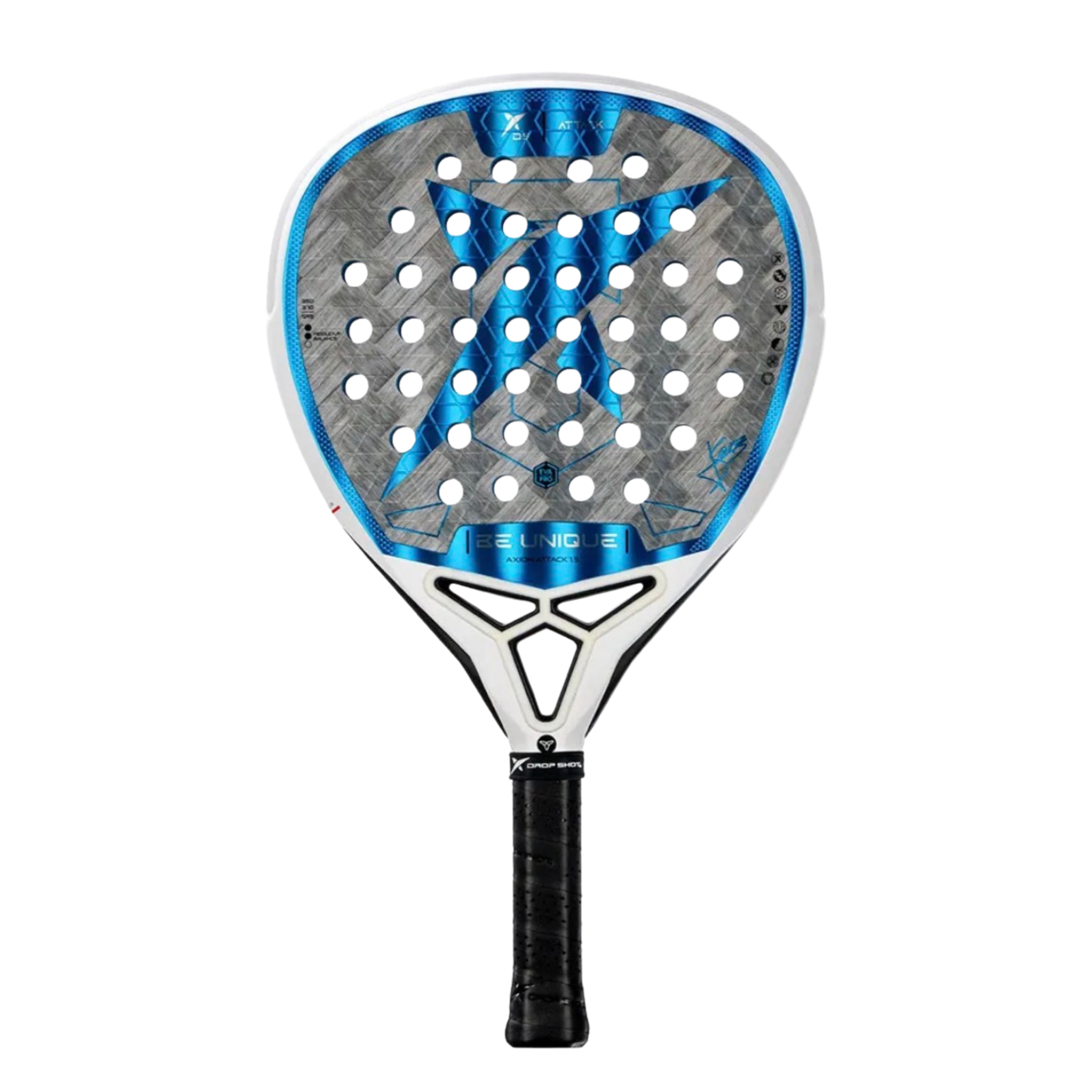 Drop Shot Axion Attack 1.5 Padel Racket - Professional padel racket - Onyx & Bloom
