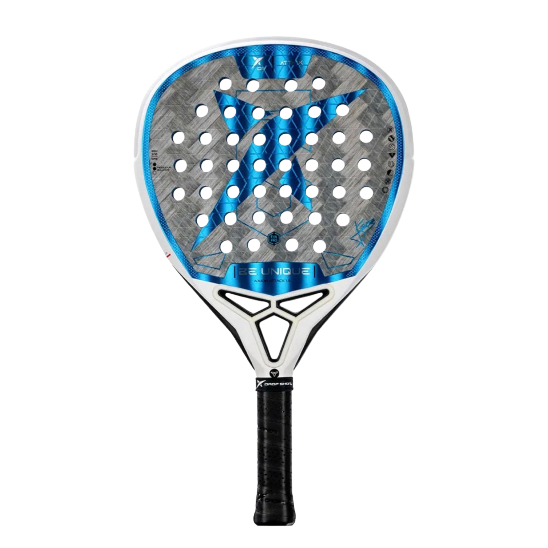 Drop Shot Axion Attack 1.5 Padel Racket - Professional padel racket - Onyx & Bloom