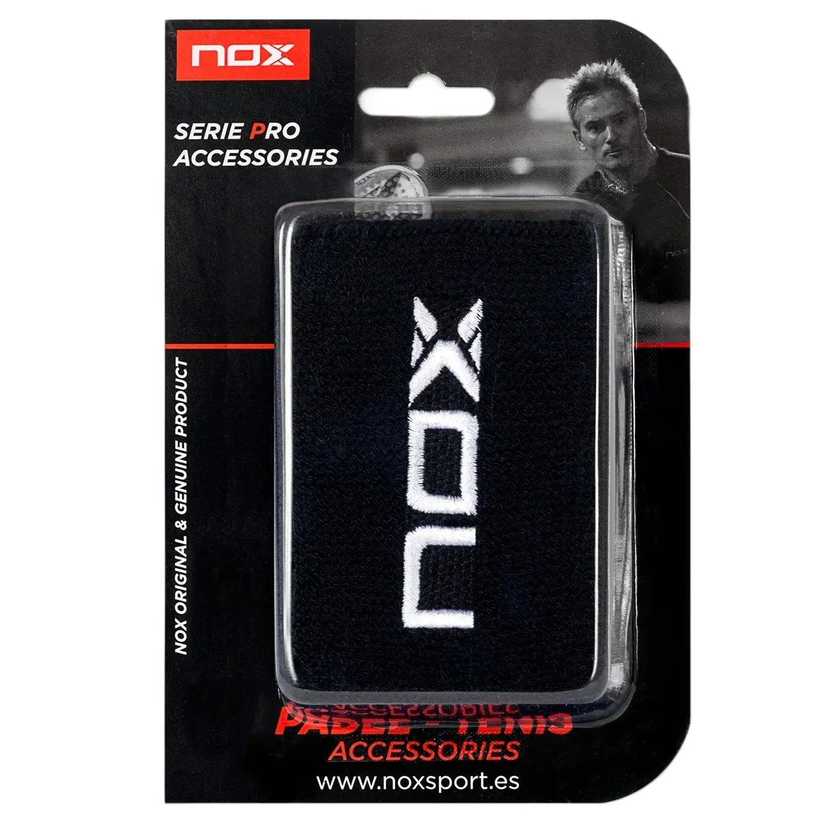 Nox Wristband Black White - Sports performance wristband - Onyx & Bloom