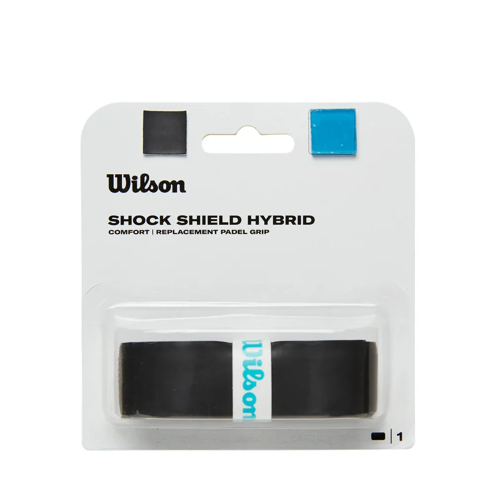 Wilson Padel Shock Shield Hybrid Replacement Overgrip - Padel grip - Onyx & Bloom