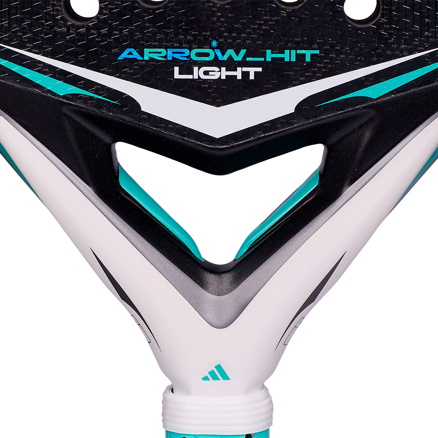 Adidas Arrow Hit Light 2026 Padel Racket Side View - Onyx & Bloom Sports