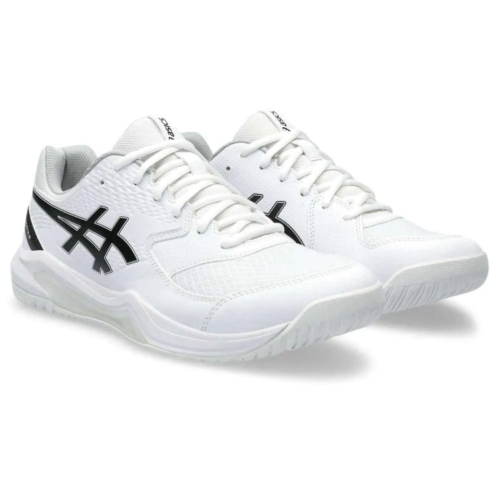 ASICS Gel-Dedicate 8 All Court Tennis Shoes White Back View - Onyx & Bloom Sports