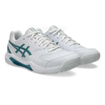 Asics Gel-Dedicate 8 Padel Shoes White Side View - Onyx & Bloom Sports
