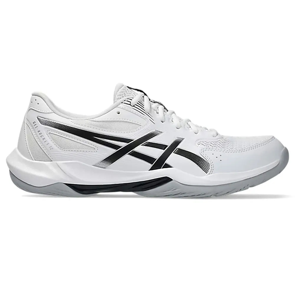 Asics Gel-Rocket 12 Hard Court Shoes White Main View - Onyx & Bloom Sports