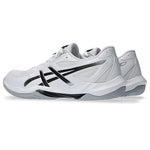 Asics Gel-Rocket 12 White Detail Close-up - Onyx & Bloom Sports