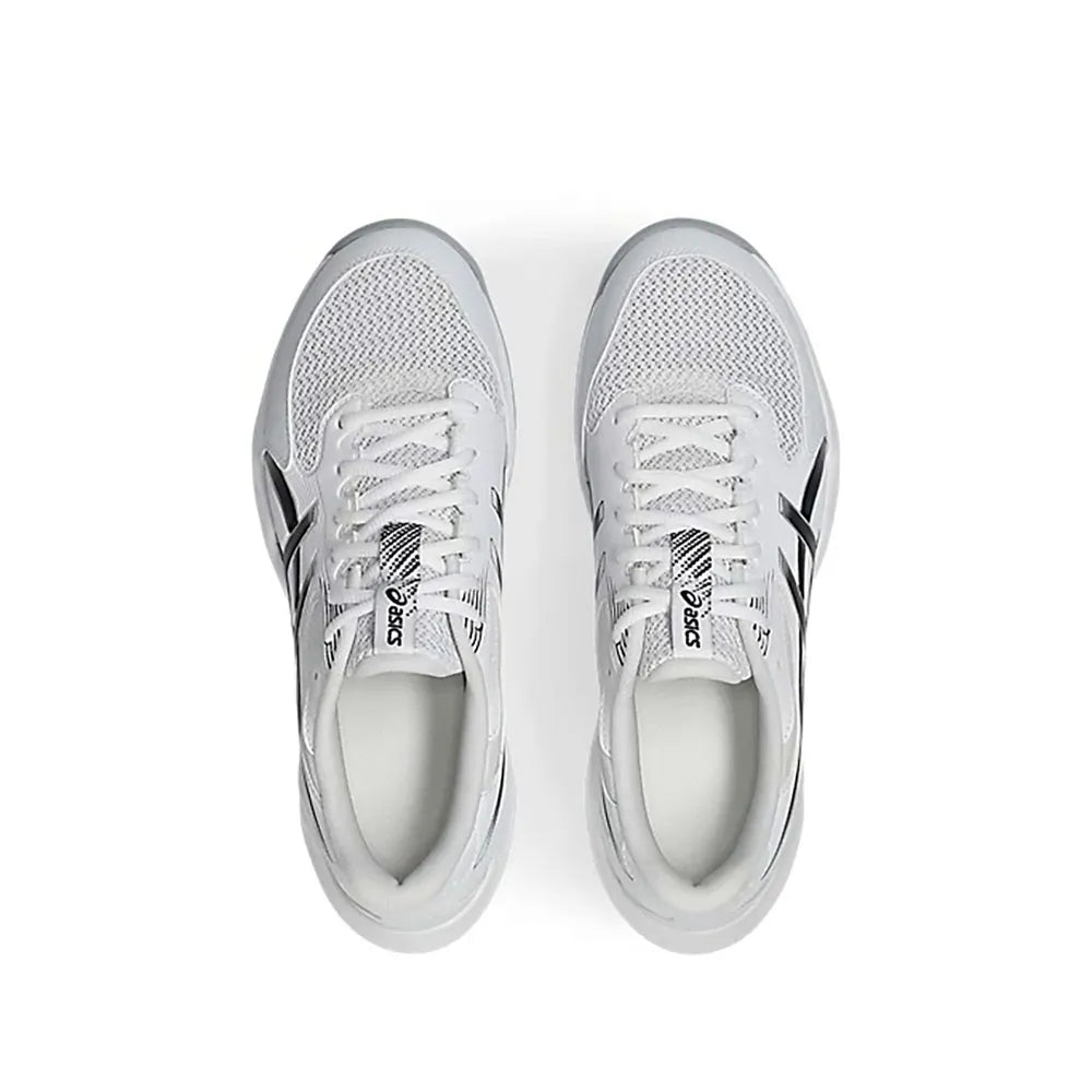 Asics Gel-Rocket 12 White Back View - Onyx & Bloom Sports