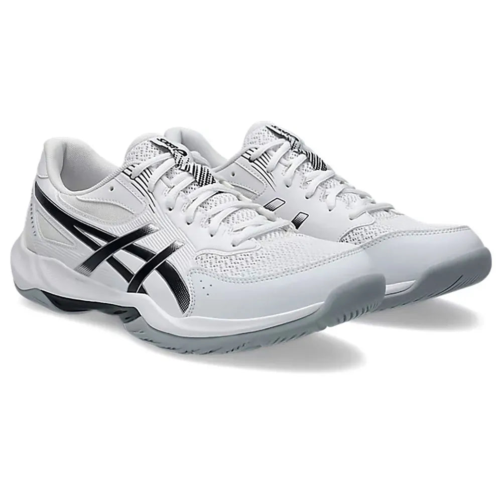 Asics Gel-Rocket 12 White Heel View - Onyx & Bloom Sports