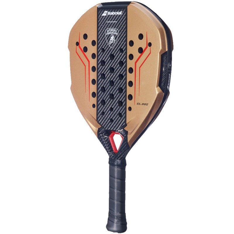 Babolat Lamborghini BL.002 Padel Racket Bronze 2026 Front Detail - Onyx & Bloom Sports