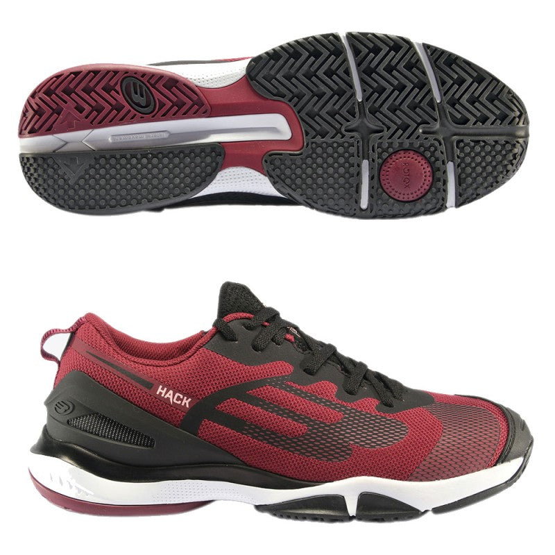 Bullpadel Hack Hybrid Fly 22I Burdeos Padel Shoes Paquito Navarro Main View - Onyx & Bloom Sports