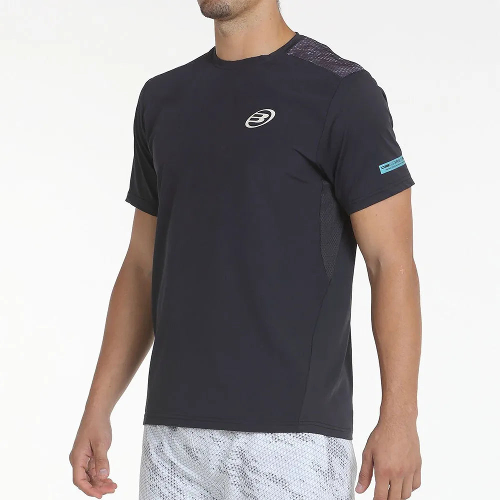 Bullpadel Mino Short Sleeve T-Shirt Grey Back View - Onyx & Bloom Sports