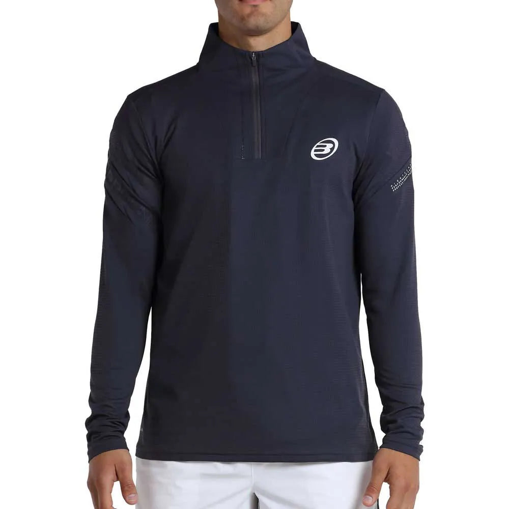 Bullpadel Nidio Long Sleeve T-Shirt Blue Shadow Main View - Onyx & Bloom Sports