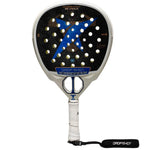 Drop Shot Explorer Pro Attack 2.0 Padel Racket Silver Main View - Onyx & Bloom Sports
