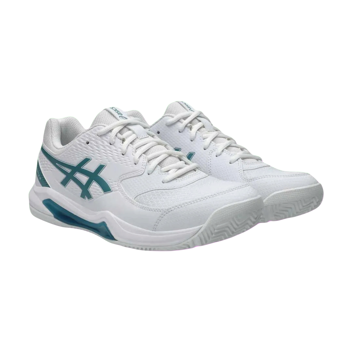 ASICS Gel-Dedicate 8 Padel Shoes White Side View - Onyx & Bloom Sports
