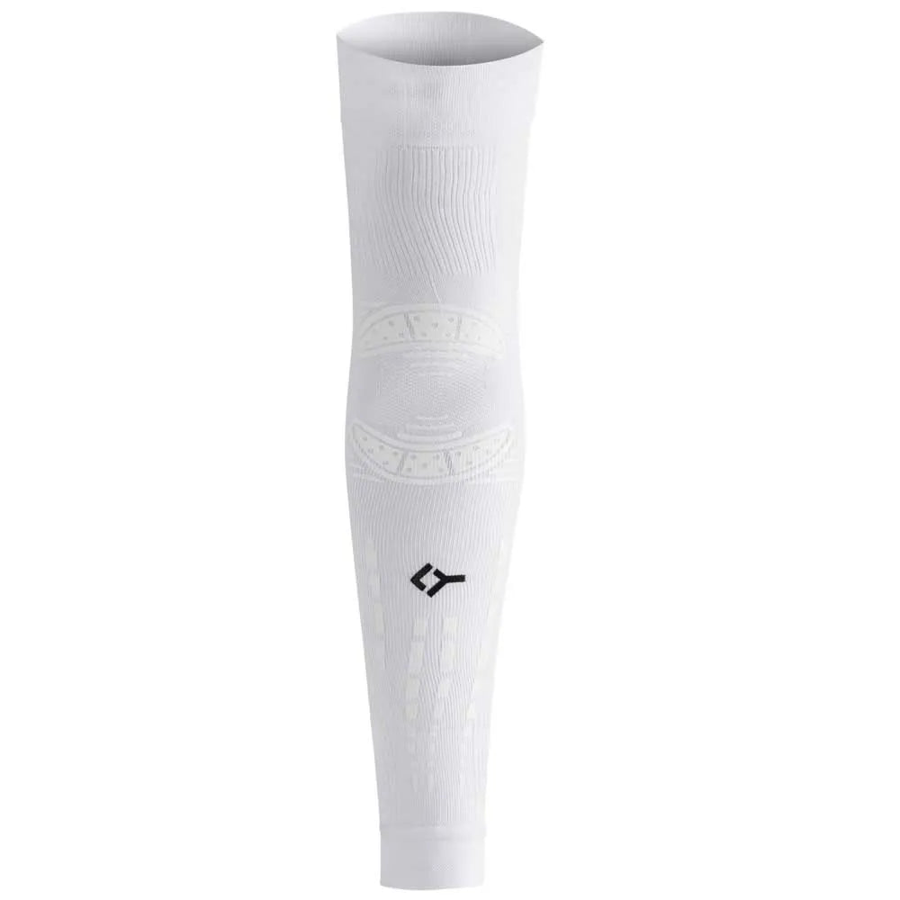 FLOKY Basic Arm Warmer White Main View - Onyx & Bloom Sports