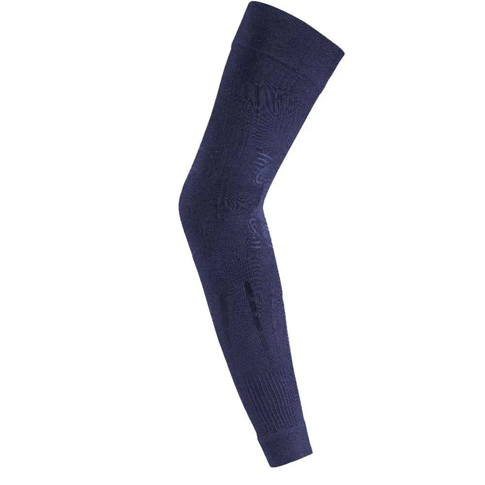 FLOKY Basic Arm Warmer Blue Front View - Onyx & Bloom Sports