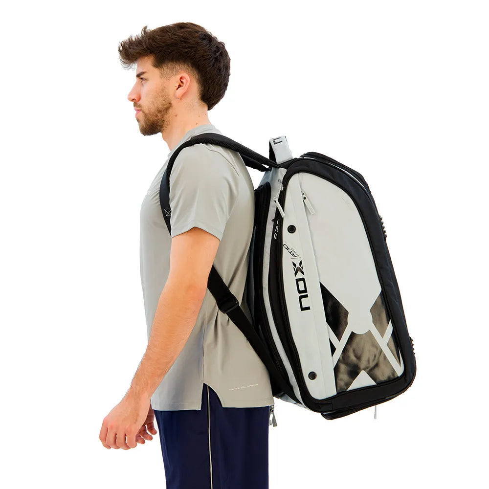 NOX AT10 Competition XL Compact Padel Bag Interior View - Onyx & Bloom Sports