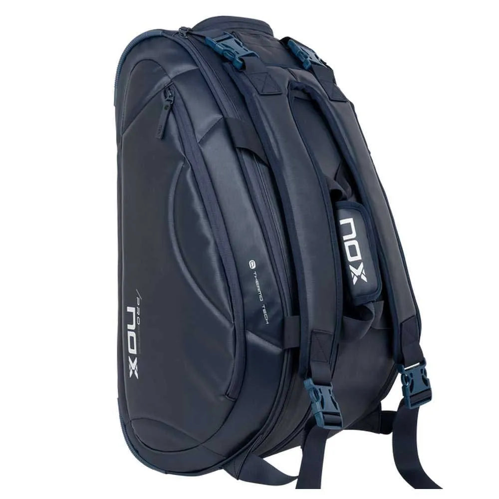 NOX Pro Series Padel Racket Bag Blue Interior - Onyx & Bloom Sports