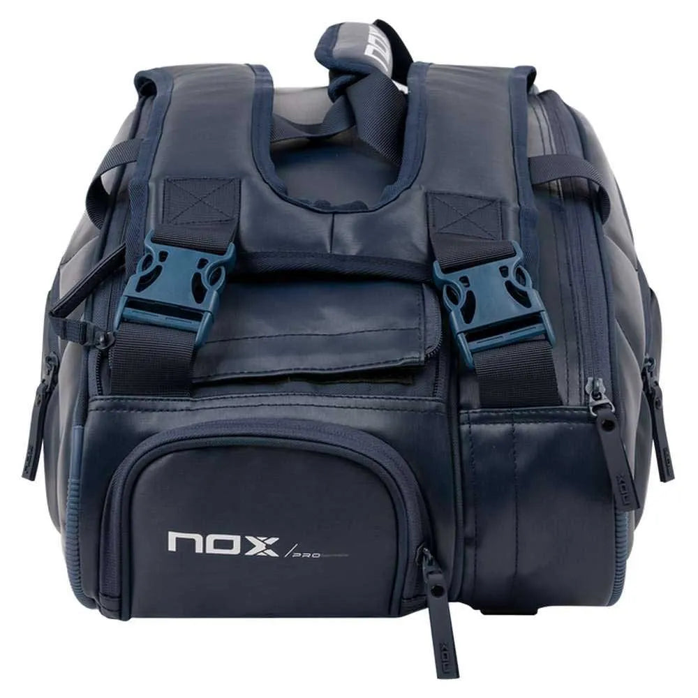 NOX Pro Series Padel Racket Bag Blue Detail - Onyx & Bloom Sports
