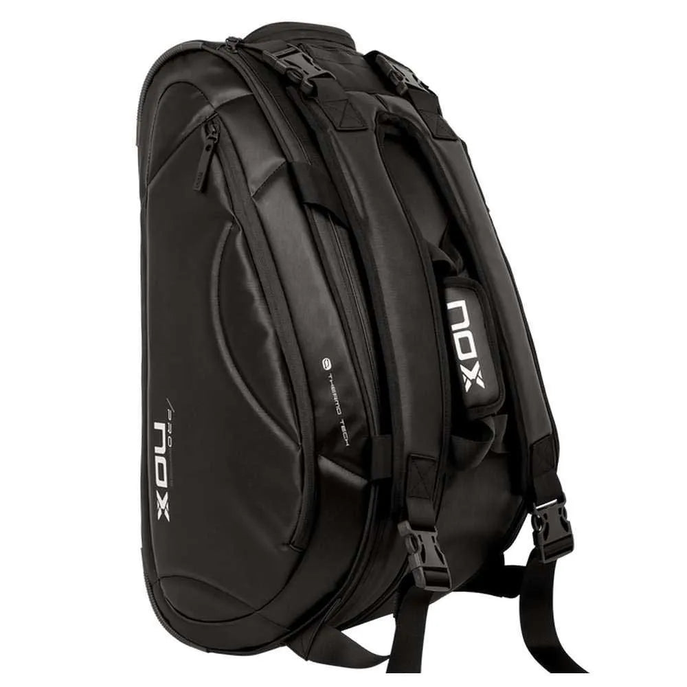 NOX Pro Series Padel Racket Bag Black Interior - Onyx & Bloom Sports
