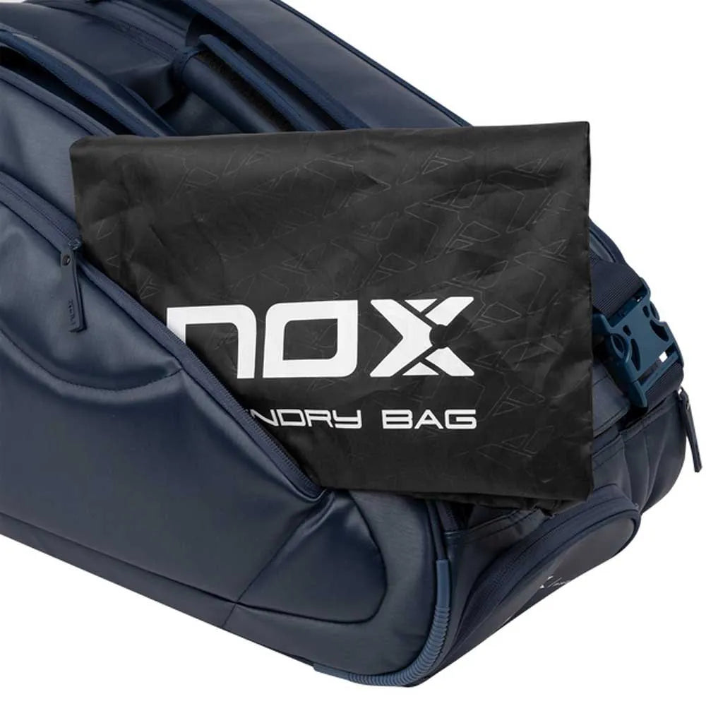 NOX Pro Series Padel Racket Bag Blue Full View - Onyx & Bloom Sports
